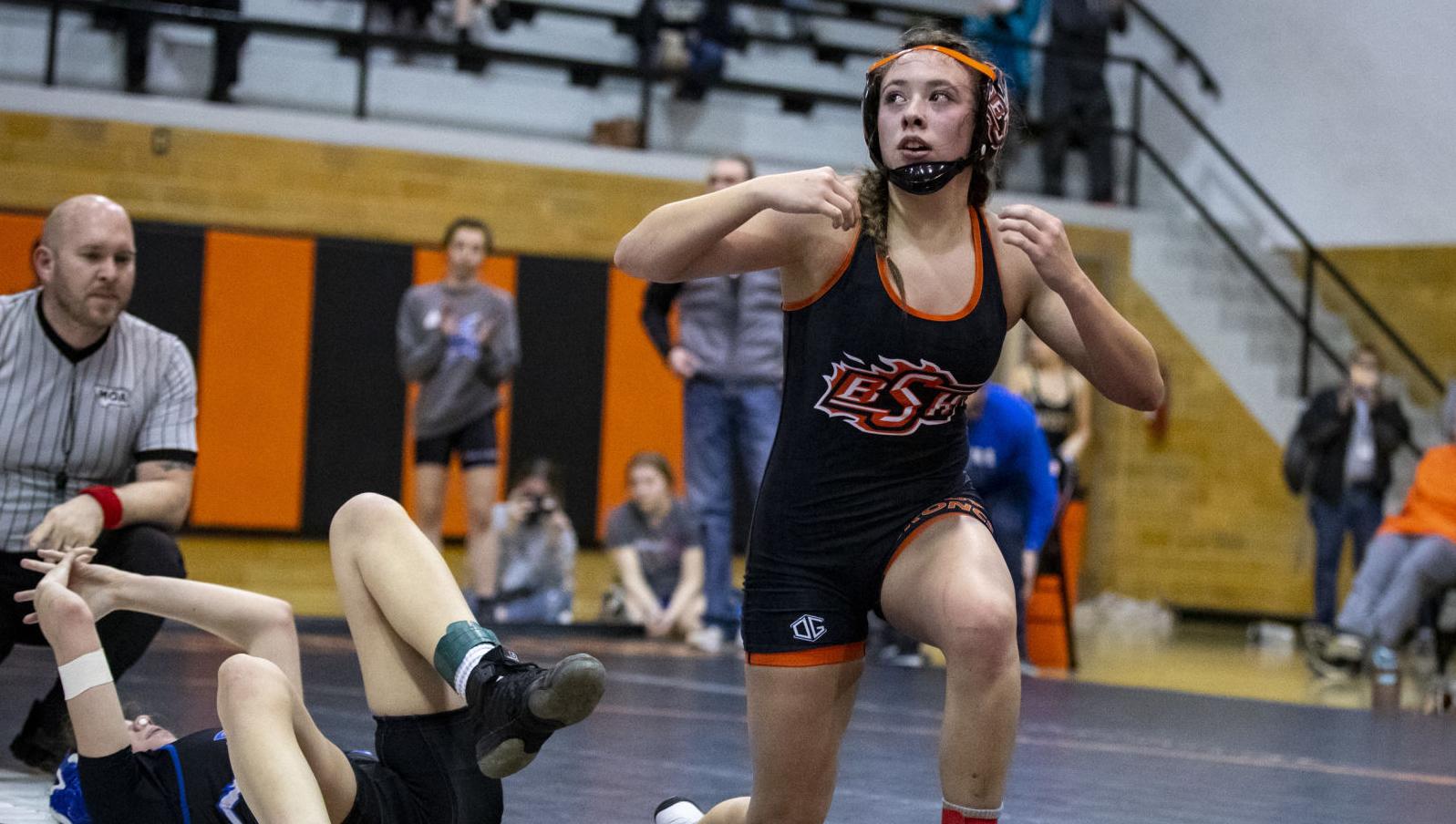 Billings Senior girls wrestling mixer